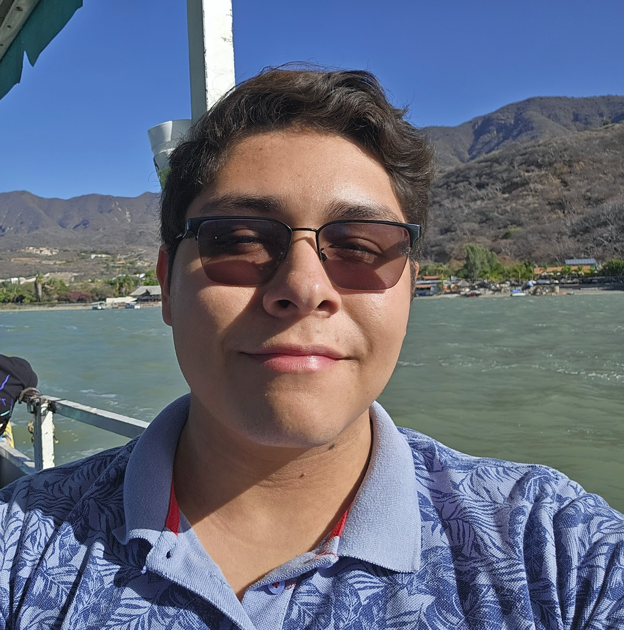 Foto vertical de perfil