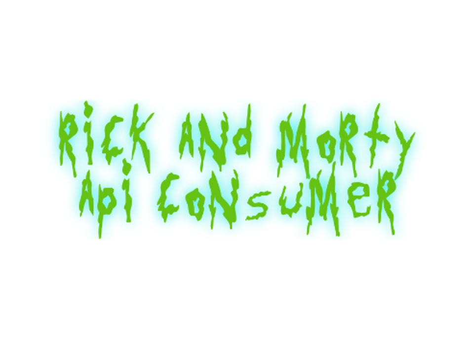 Rick and Morty API Consumer